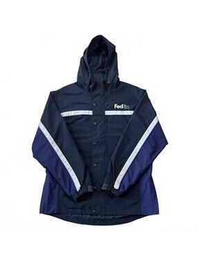 FedEx Stan Herman Delivery Reflective Uniform Jacket Size Large